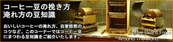 コーヒー豆の挽き方、淹れ方の豆知識